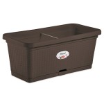 Мобильный ящик для цветов с автополивом Stefanplast Natural 80x40x34h см Мобильный ящик для цветов с автополивом Stefanplast Natural 80x40x34h см