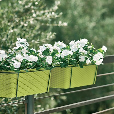 Вазон на балкон с автополивом Stefanplast Natural 50x18x16h см Вазон на балкон с автополивом Stefanplast Natural 50x18x16h см