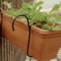 Вазон на балкон с креплением Stefanplast Primavera cm 50x18x17h