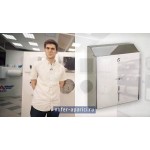 Диспенсер для бумажных полотенец Nofer 04010.B Антивандальный глянцевый Диспенсер для бумажных полотенец Nofer 04010.B Антивандальный глянцевый
