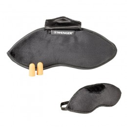 Маска на глаза+беруши, Wenger Eyemask with Ear Plugs, чёрная 604598