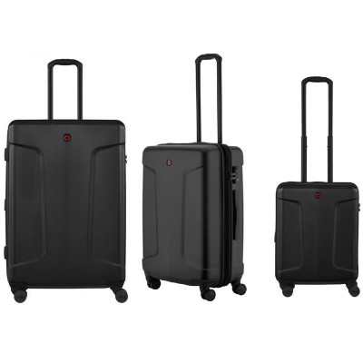 Набор чемоданов Wenger, Legacy 3 в 1, (S,M,L), пластик, 4 колеса, черный 612530 Набор чемоданов Wenger, Legacy 3 в 1, (S,M,L), пластик, 4 колеса, черный 612530